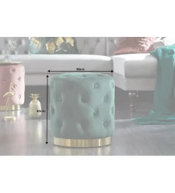 Invicta Interior Pufa Modern Barock Chester szmaragdowa zieleń