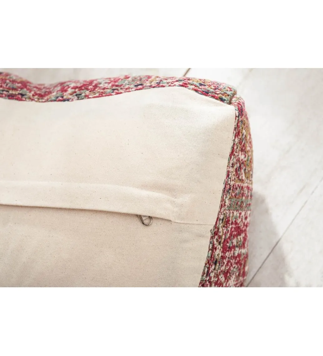 Invicta Interior Pufa Na Podłogę Abstrakt 70 Cm czerwona