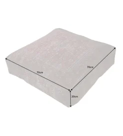 Invicta Interior Pufa Na Podłogę Abstrakt 70 Cm czerwona