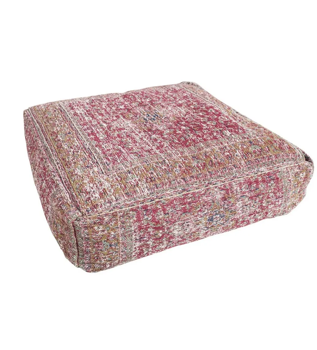 Invicta Interior Pufa Na Podłogę Abstrakt 70 Cm czerwona