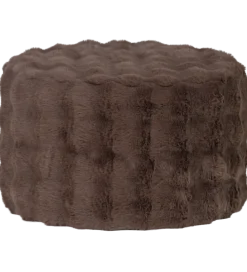 WOOOD Pufa OLVEN 60 cm puchata brązowa
