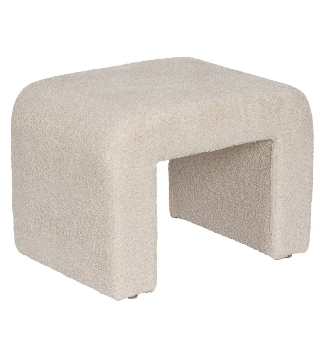 Zona-Design Pufa SILIN 67 cm beżowy