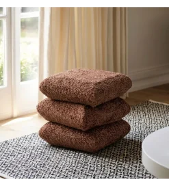 Zona-Design Pufa SOTERA 42 cm ceglasta