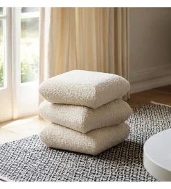 Zona-Design Pufa SOTERA 42 cm kremowa