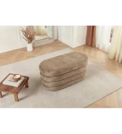 Invicta Interior Pufa VOGUE 85 cm z schowkiem welwet champagne