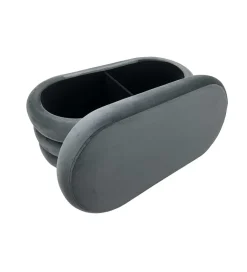 Invicta Interior Pufa VOGUE 85 cm z schowkiem welwet szara
