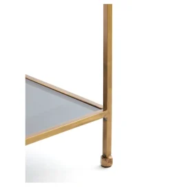 L&L Regał AINO 214 cm ciemne szkło antyczny brąz