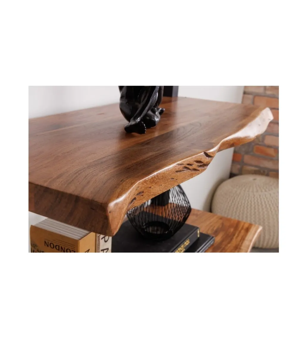 Invicta Interior - przedsprzedaż Regał ARKTYKA Mammut 85 cm drewno akacja