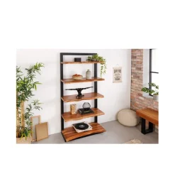 Invicta Interior - przedsprzedaż Regał ARKTYKA Mammut 85 cm drewno akacja