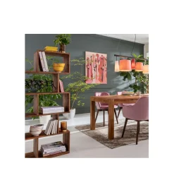 KARE Regał AUTHENTICO ZICK ZACK 60 x 150 cm drewno mango
