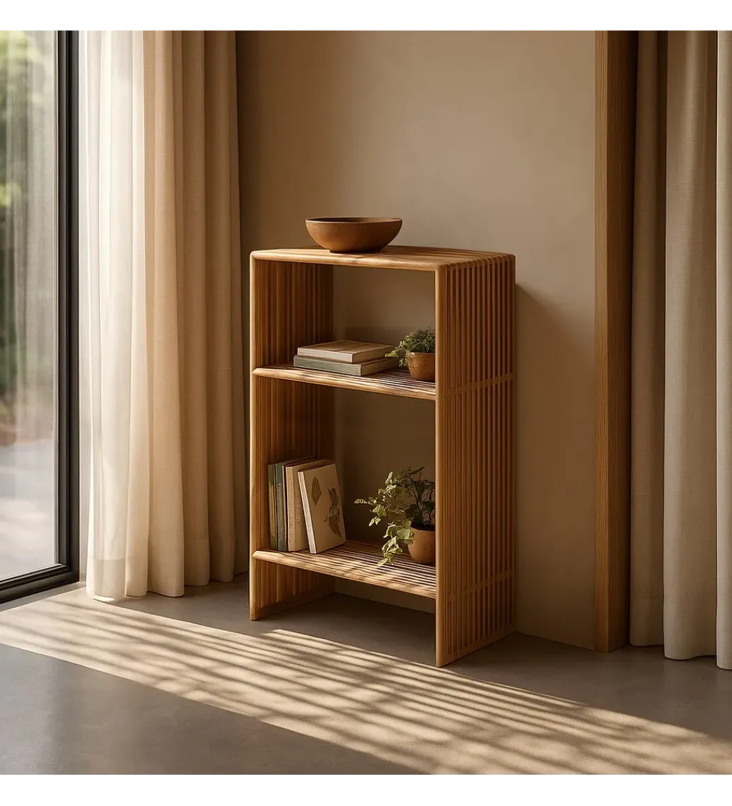 Zona-Design Regał BELLAMONTE 86 cm drewno teak naturalny
