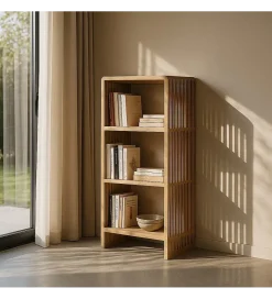 Zona-Design Regał BELLAMONTE 116 cm naturalny drewno teak