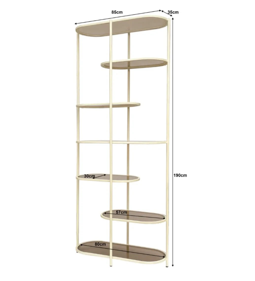 LF-Design Regał BRIX JILL 190 cm biały