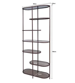 LF-Design Regał BRIX JILL 190 cm bordowy