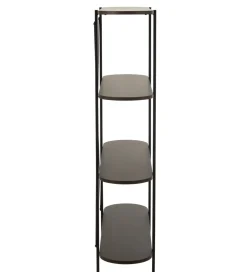 J-Line Regał DOMERESU 120 cm ciemny brązowy