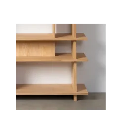 Zona-Design Regał ESTANTERIA 203 cm drewno kauczuk naturalny