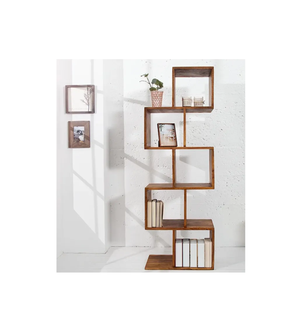 Invicta Interior Regał FINICE Makassar 150 cm drewno sheesham