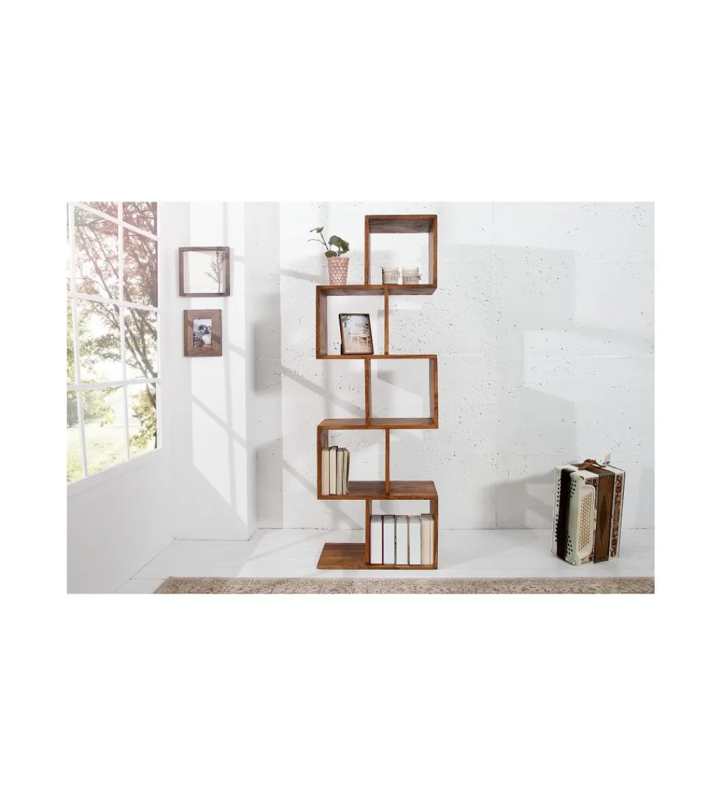Invicta Interior Regał FINICE Makassar 150 cm drewno sheesham