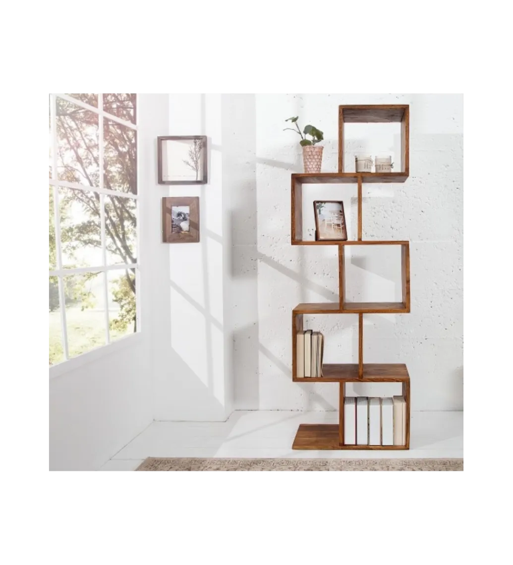 Invicta Interior Regał FINICE Makassar 150 cm drewno sheesham