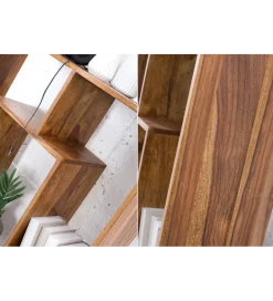 Invicta Interior Regał FINICE Makassar 150 cm drewno sheesham