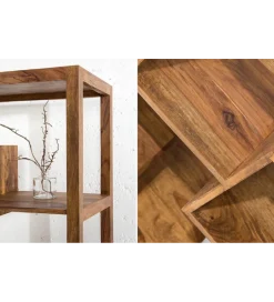 Invicta Interior Regał FINICE Makassar 150 cm XL drewno sheesham