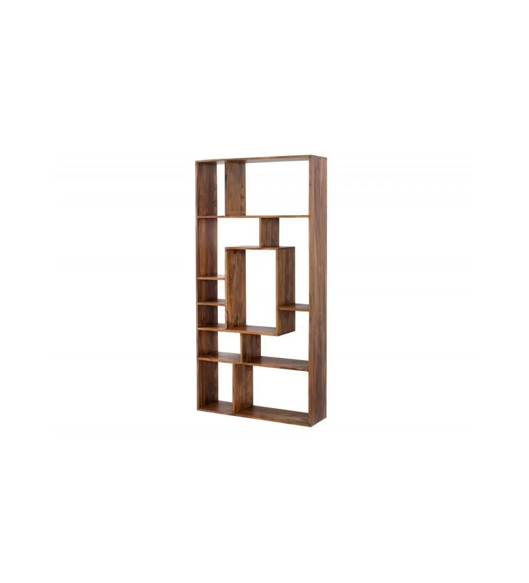 Invicta Interior - przedsprzedaż Regał FINICE Makassar II 180cm drewno sheesham