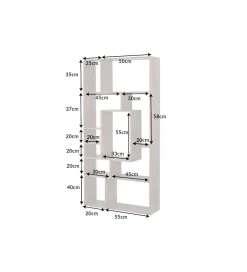 Invicta Interior - przedsprzedaż Regał FINICE Makassar II 180cm drewno sheesham