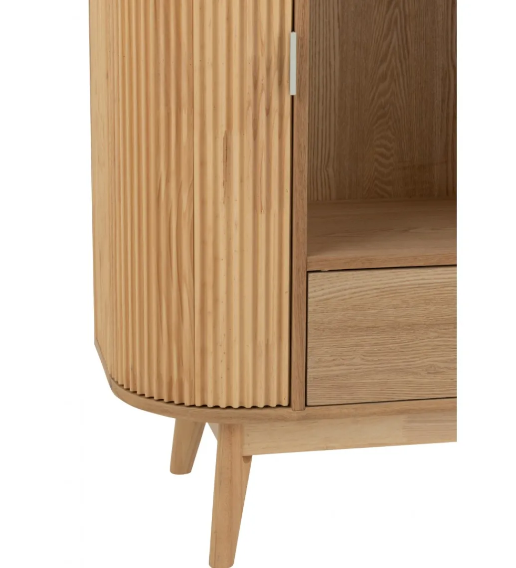J-Line Regał GEZA 88 cm naturalny drewno sosna