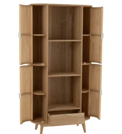 J-Line Regał GEZA 88 cm naturalny drewno sosna