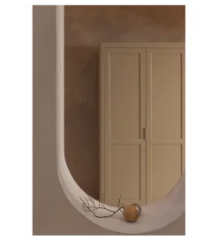 WOOOD Regał GUNNAR 217 x 120 cm szary piaskowy