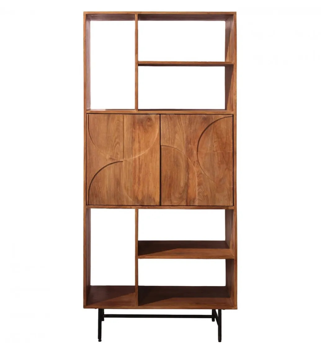 Exclusivas Regał JANNYK 80 cm drewno mango