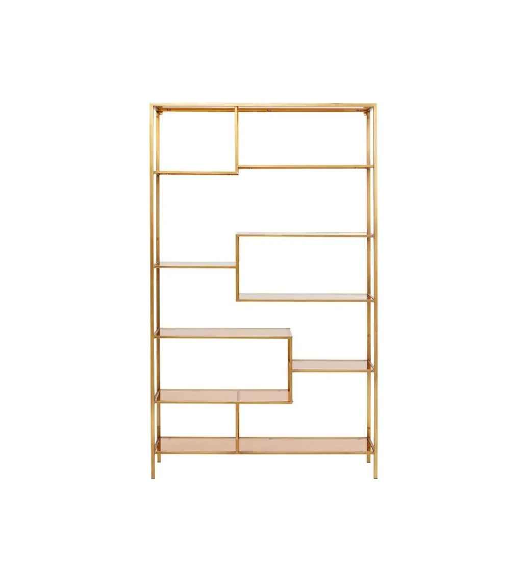 KARE Regał LOFT 115 cm złoty