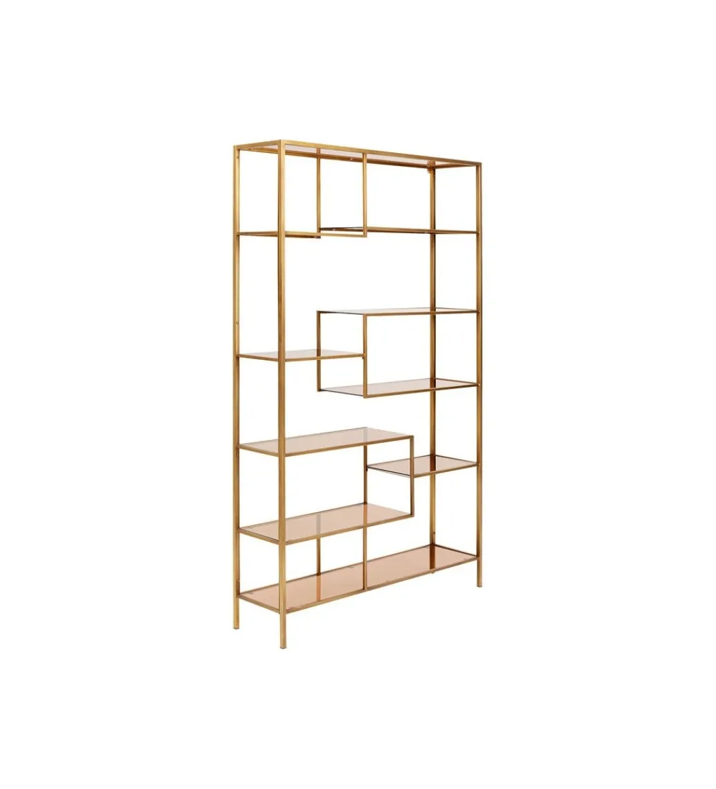 KARE Regał LOFT 115 cm złoty
