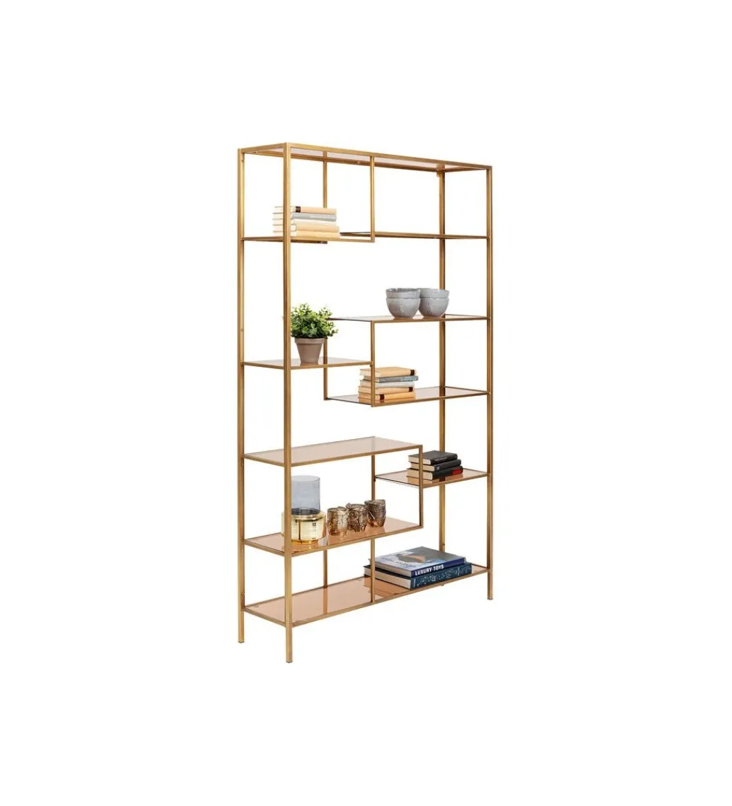 KARE Regał LOFT 115 cm złoty