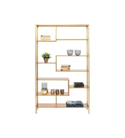 KARE Regał LOFT 115 cm złoty