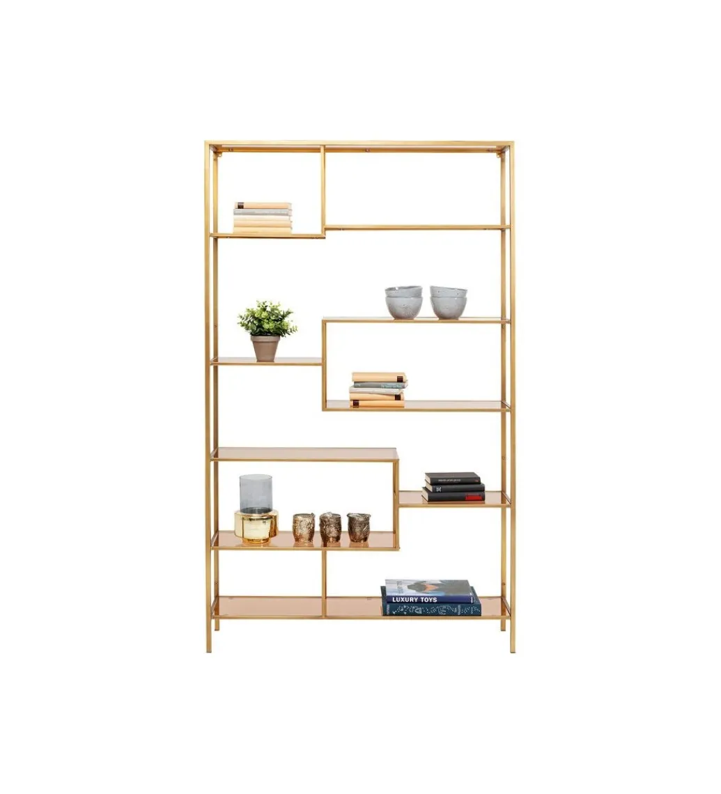 KARE Regał LOFT 115 cm złoty