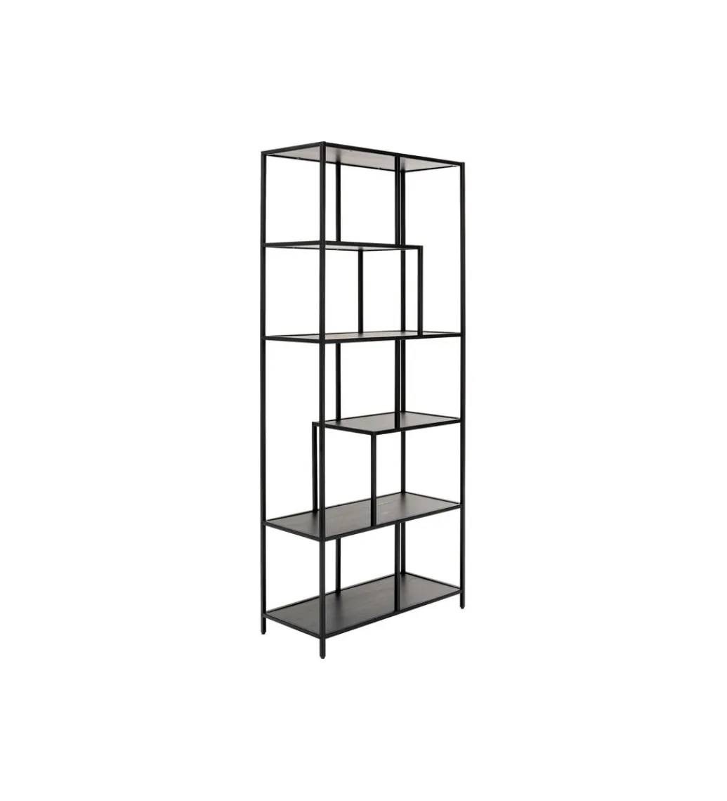 KARE Regał LOFTIE 77 x 185 cm czarny