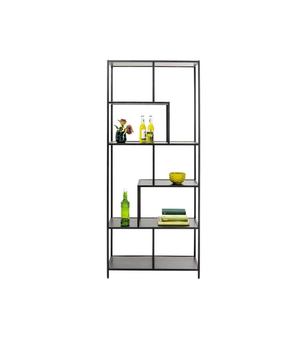 KARE Regał LOFTIE 77 x 185 cm czarny