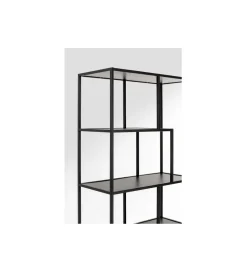 KARE Regał LOFTIE 77 x 185 cm czarny
