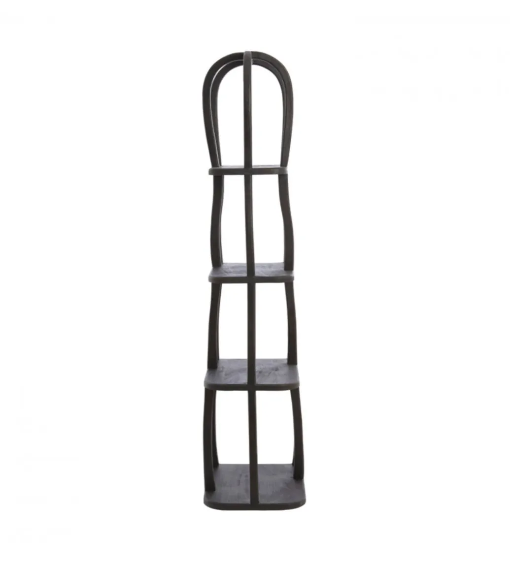 L&L Regał LOWE 175 cm czarny