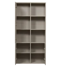 WOOOD Regał MEGGY 108 cm drewno sosny szary lewostronny