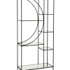J-Line Regał metalowy Circle 180 cm czarny