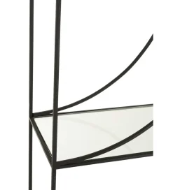 J-Line Regał metalowy Circle 180 cm czarny
