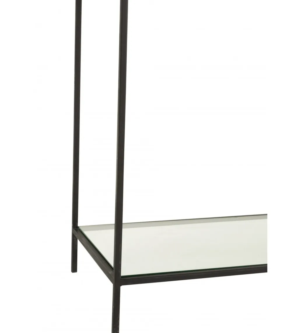 J-Line Regał metalowy Circle 180 cm czarny
