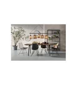 KARE Regał metalowy Loft 195 cm x 115 cm czarny