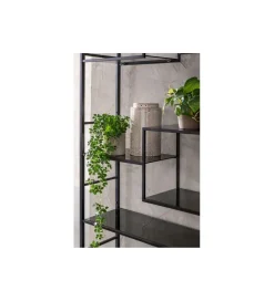 KARE Regał metalowy Loft 195 cm x 115 cm czarny