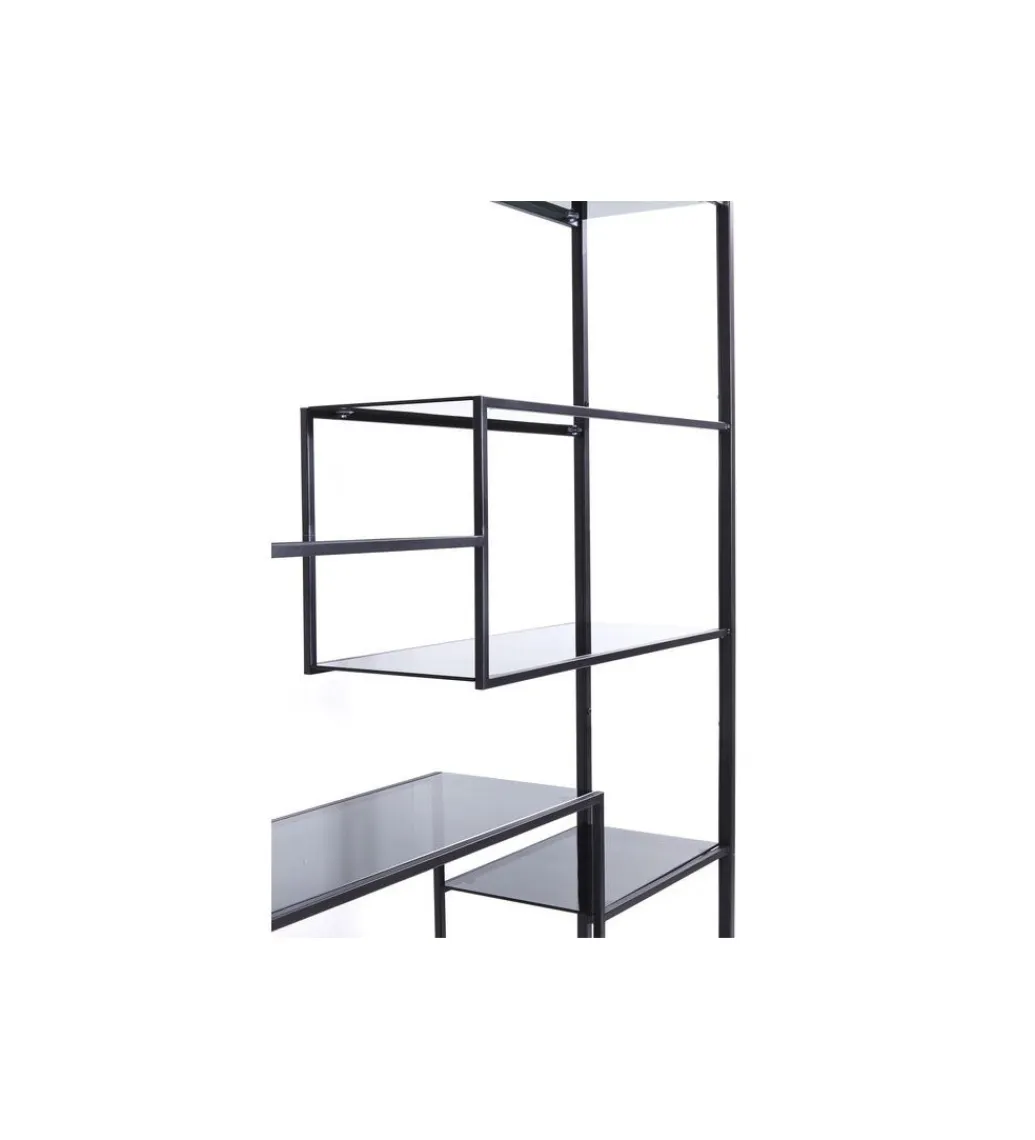KARE Regał metalowy Loft 195 cm x 115 cm czarny