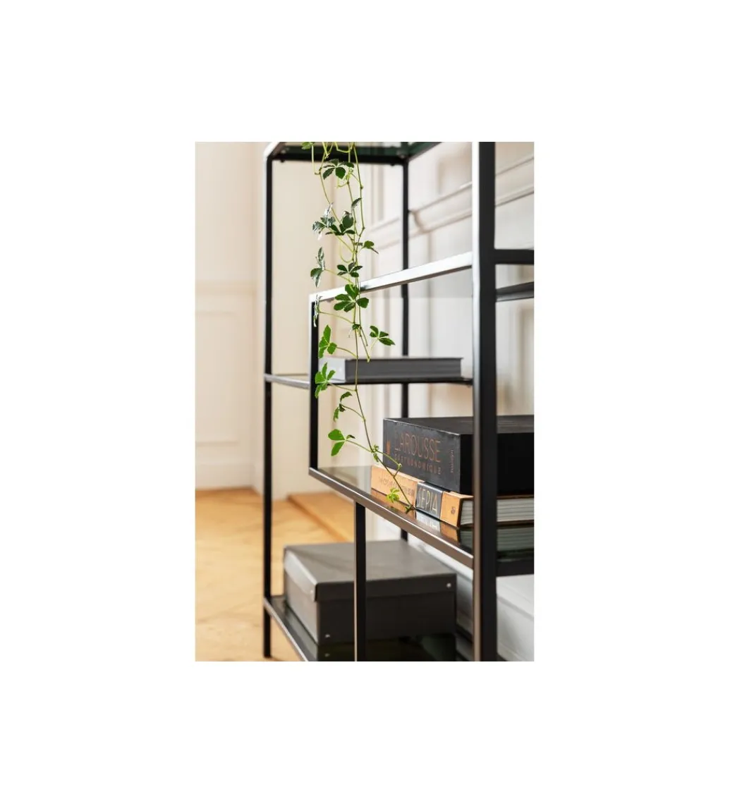 KARE Regał metalowy Loft 195 cm x 115 cm czarny