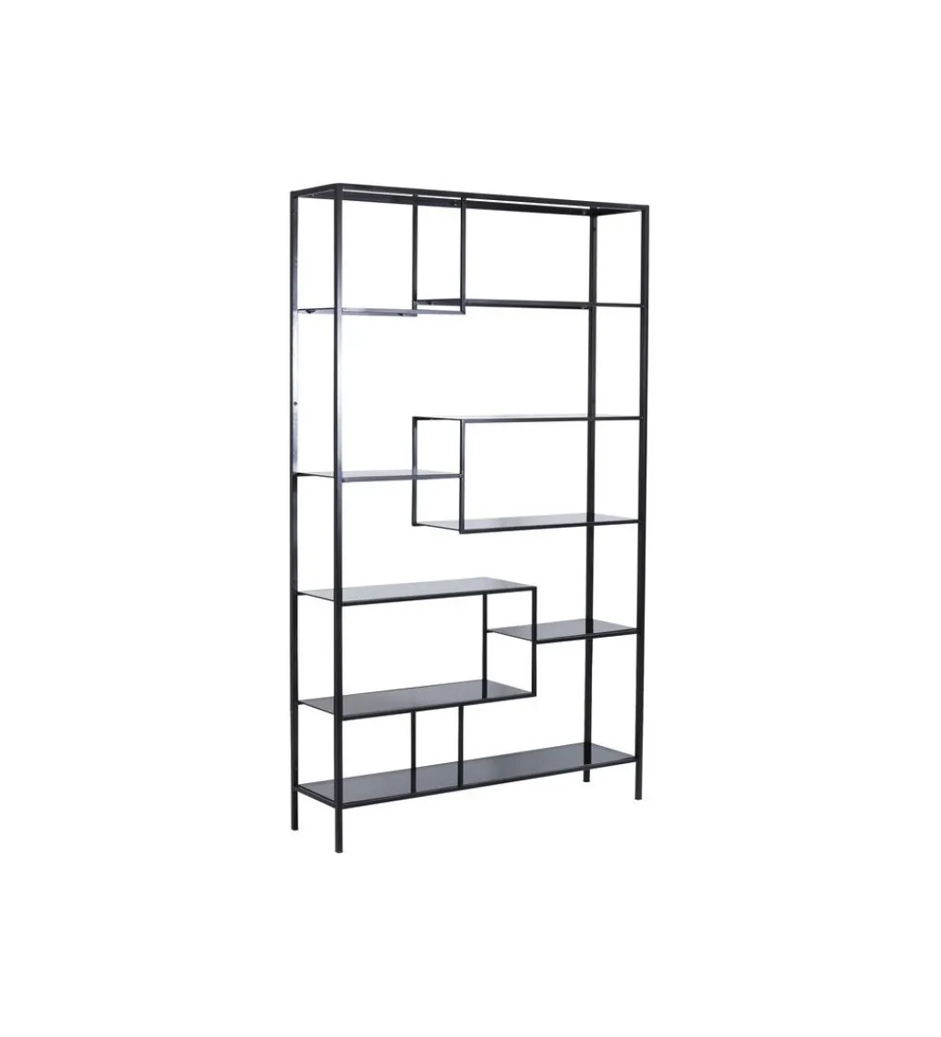 KARE Regał metalowy Loft 195 cm x 115 cm czarny