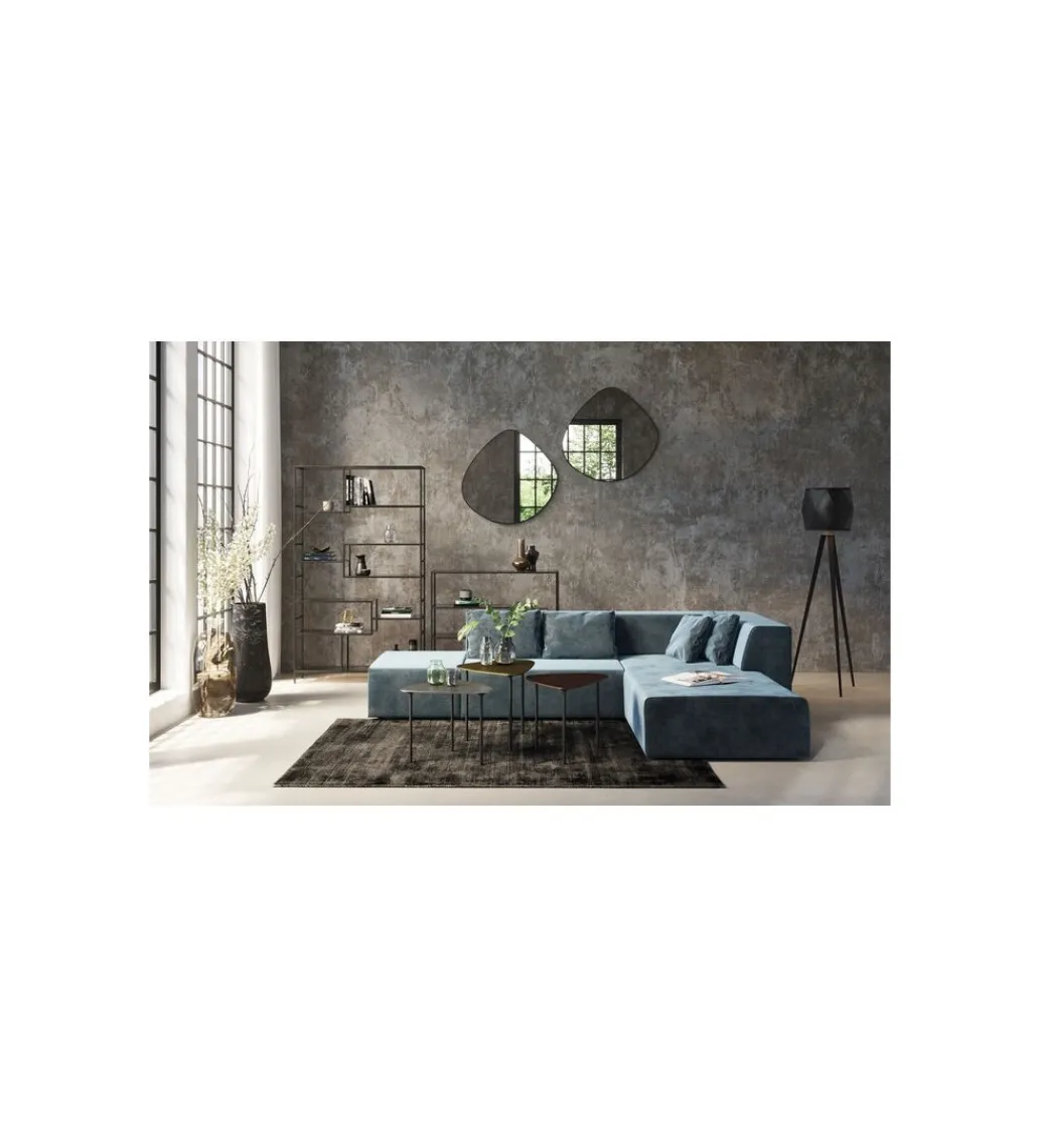 KARE Regał metalowy Loft 195 cm x 115 cm czarny